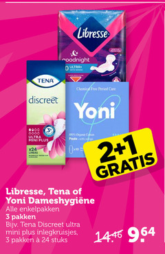  1 2 3 24 100 libresse tena discreet goodnight ultra with wings chemical free care mini liners organic cotton pads enkelpakken pakken inlegkruisjes stuks 