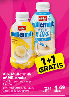  1 2 400 flavor shake with milk vanilla banana flavourites milkshake combineren stuks banaan 