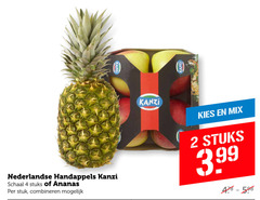  2 4 kanzi nederlandse handappels schaal stuks ananas stuk combineren mix 3.99 