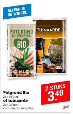  2 10 16 25 100 potgrond bio hoor structuur tuinaarde l materialen zak liter combineren stuks 