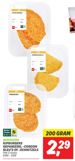  2 200 kip kipschnitzel gewicht leven dekavers kipburger cordon beter dieren bescherming kipburgers gepaneerd cordonbleu schnitzels pak stuks 60 3 20 