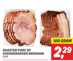  100 roasted porc ovengebakken beenham 2 99 