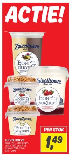  450 750 zuivelhoeve duo vanille yoghurt aardbei kuip beker emmer 1 2 stuk 