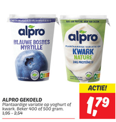  400 500 calcium vit 02 avec rijk alpro blauwe bosbes myrtille plantaardige variatie kwark nature plant based nutri from soya base score gekoeld yoghurt beker 1 2 proteine 