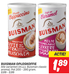  buisman oploskoffie 200 1867 bestuur classic cappuccino mcafee caramel since dikke laag milde aroma pot 2 99 1 