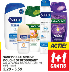  1 50 500 with bio degradable ingredients sanex expert skin health palmolive naturals ph balance dermo mood boosting fragrance aroma essence prebiotic complex protector huidtypes tous types peaux douchecreme creme douche keeps heal sensitive nourishing care anti transpirant anti-perspirant healthy melk lait moisturising milk deodorant restores natural bescherming alcohol control flacon ml 6 11 18 3 5 huid ultimate relax calming lavender shower gel 