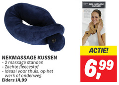  2 mesa nek massage kussen nekmassage standen zachte fleecestof thuis werk onderweg elders 14 99 6 