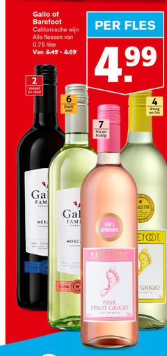  2 4 6 7 9 12 13 2007 gallo barefoot californische wijn flessen liter fles soepel rond zoet fris fruitig droog fam founded crisp refreshing international from family pink pinot grigio california des white 