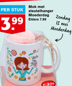  12 stuk 3.99 mok sleutelhanger moederdag elders best 