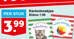  stuk 3.99 kartonboekjes elders baby glinster babydieren woordjes 