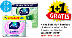  1 2 18 80 elle inspired nalys soft bamboo velours toiletpapier pakken rollen family pack x18 mega fluweelzacht 