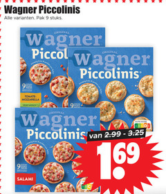  2 7 9 69 wagner piccolinis pak stuks original perfekt kung mozzarella vegetarisch pieces salami nutri score 16 