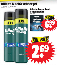  10 69 240 gillette mach3 scheergel bus ml xxl gilet shave gel comfortabel sensor scheermesjes pack elders 26 