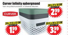  12 14 22 26 27 36 curver infinity opbergmand recycled kunststof kleuren cm elders 3.99 5.99 