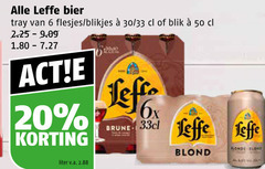  leffe blikjes bier speciaalbieren 6 20 50 tray 30 33 blik left 6x brune blond liter v.a. 