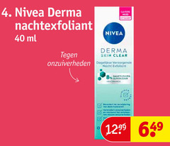  8 40 nivea derma ml huid dagen skin clear onzuiverheden dagelijkse verzorgende nacht exfoliant glycolzuur 