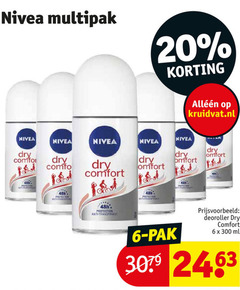  6 20 300 nivea multipak dry kruidvat.nl comfort protection anti transpirant pak deoroller ml 