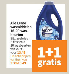  lenor wasmiddel 1 2 20 wasmiddelen beurten zeebries flessen wasbeurten varieeren 4x 