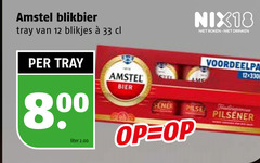  amstel blikjes bier 12 33 blikbier tray 80 liter nix18 roken drinken pilsener 