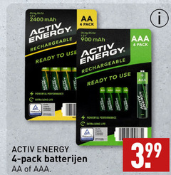  4 hg cd 1 2 activ energy rechargeable ready to use aa pack aaa life quality capacity certified controlled id batterijen 
