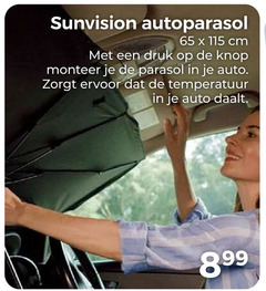  65 cm druk knop monteer parasol auto temperatuur 