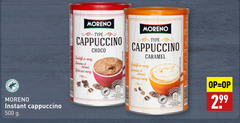  moreno oploskoffie 1 500 people nature instant cappuccino choco romig caramel coffee portion 