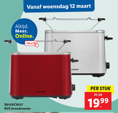  12 woensdag online lidl.nl silver crest rvs broodrooster stuk 