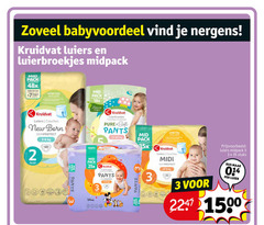  2 3 7 25 35 48 1500 babyvoordeel kruidvat luiers luierbroekjes midpack pack pour dagen new born skinprotect 3-6 natural origin culottes soft pants min 35x midi stuks luier 
