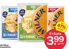  milner kaasplakken 2 6 nature high proteine wiener belegen 30 r jong stuks 3.99 