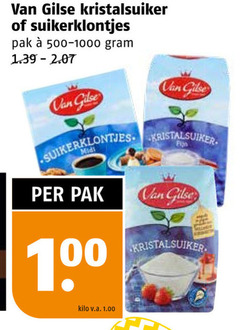  van gilse suiker 100 kristalsuiker suikerklontjes pak midi fijn kilo v.a. 