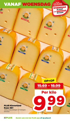  klaverland kaas 1 19 25 gouda woensdag let noors klaver land hollandse jong belegen hollandsche hollands kilo 48 plus.nl 