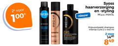  2 3 100 2e syoss dry shampoo volume lift visible texture day after brush out hairspray style protect vitamin complex lasting hold intense curls deep caring moisture golvend krullend haar cheveux boucles gehydrateerd hydrates professional haarverzorging styling ml 