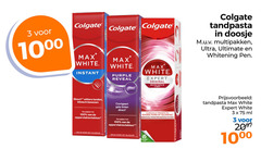  colgate tandpasta 3 5 100 10 white instant purple reveal expert original days doosje multipakken ultra ultimate whitening pen tanden klinisch bewezen verwijdert gele tinten clinically proven to reverse years new dual stain prevention system veilig glazuur recyclable tube ml 