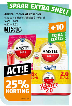  amstel radler bier 6 25 1870 spaar tray blikjes 30 33 nix18 roken drinken 10 zegels liter v.a. 6x 30ml 2.0 
