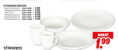  15 23 150 250 wonen servies mok ml gebaksbordje cm kom ontbijtbord dinerbord pastabord elders 3.99 vtwonen 