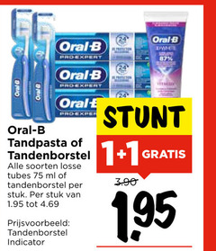  oral-b tandenborstel tandpasta 1 oral b pro-expert white expert soorten tubes ml stuk indicator 