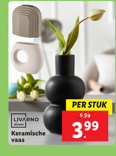  to livarno home keramische vaas stuk 5.99 3.99 
