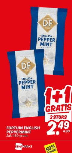  fortuin pepermunt 1 2 50 450 pepper mint english peppermint zak stuks 