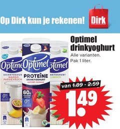  1 60 rekenen optimel mango drinkyoghurt aardbei banaan limoen pak liter proteine 