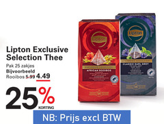  lipton thee 25 selection pak zakjes rooibos 5.99 selections african afrikaanse classic earl grey 