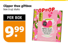  clipper thee 45 giftbox box stuks for you selection finest teas 