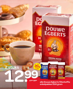  douwe egberts koffie 2 35 500 combineren assortimentswijzigingen voorbehouden pompei meester koffiebranders joline aroma rood evenwichtig rond stuks filterkoffie enkelpakken 