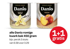  danone danio kwark 1 2 450 romige kwak vanille perzik bak stuks 