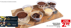  2 alcohol verwerkt solo limoncello italia limone tiramisu tradizionale desserts pak stuks 