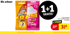  1 2 3 4 6 8 bic scheer softer shave rasage doux alde vitamin free twin lady sensitive shaver pouch stuks 