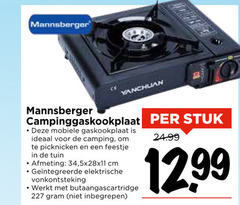  stuk mobiele gaskookplaat camping picknicken feestje tuin 34 cm elektrische vonkontsteking 