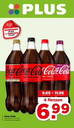  coca-cola cola 4 23 woensdag cherry coca zero sugar calories taste refreshing flessen 1 5 liter combineren 6 