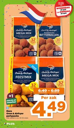  23 30 32 932 woensdag pack party mora four oven airfryer mega mix bitterbal frikandel viandel boeuf bami ca. stuks nouveau feestmix carrero kipfingers fromage mini 1 voucher partypacks zakken rundvlees bitterballen b zak 