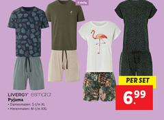  2 delig livergy esmara pyjama damesmaten xl herenmaten xxl 6 99 