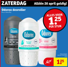  odorex deodorant 26 50 zaterdag deoroller dry stuk men invisible protection protects against white marks alcohol anti active care cucumber seed oil vitamin nourishes and cares for skin transpirant sweet rose caring soft your limited edition ml 